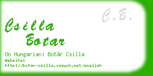 csilla botar business card